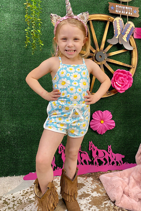 Daisies & yellow sleeveless sets girl 4PCS bundle