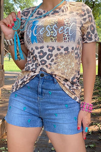 BLESSED Leopard printed t-shirt DLH12683
