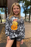 Cow Halloween printed long sleeve children t-shirt DLH0821-5 (A7S6)