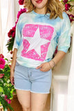 Wholesale women's shorts light blue washed denim fabric with pockets S016