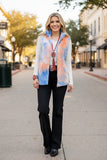 Western fleece tie dye sleeveless women's boutique vest LW8337