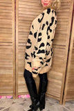 Mom and me cozy leopard loose style long sleeve women sweater/cardigan MY15287 IS8/TOP (Copy)
