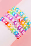 Mixed patterns and color cute acrylic girls bracelet $10--8pcs mix