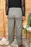 Western grey leopard denim wide leg women's boutique jeans Southern Stitch S028