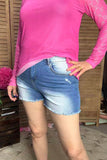 Women's shorts wholesale Denim washed white blue women shorts S017 IS7