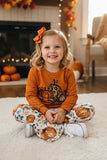 Halloween "IT'S FALL Y'ALL" orange pumpkins girls boutique set XCH0010-4H (9S7)