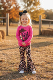 Cash hank willil waylon top leopard pant girls boutique set XCH0013-18H (A5S6)/6S6