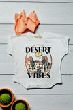 Western DESERT VIBES infant romper baby onesie w/short sleeves XCH0014-7H A12S3
