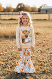 Western pullover sweatshirt floral pant girls boutique set XCH0015-11H (A5S9)