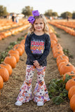 Halloween "THICK THIGHS SPOOKY VIBES" girls boutique set XCH0333-29H 9S3/9S8