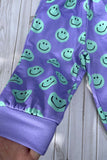 Western mint smile face long sleeve sweatshirt & pant girls boutique set XCH04079