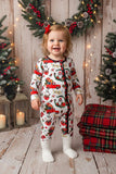 Christmas long sleeve one piece unisex baby boutique romper XCH05001 8S6