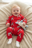Western dogs printed unisex baby boutique romper w/snap buttons XCH05074