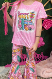 SUMMER VIBES surfboard printed girls set XCH0666-11H 8S5/A11S1