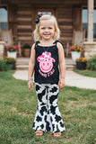Western HOWDY Y'ALL smiley face cow girls boutique set XCH0777-22H A3S4