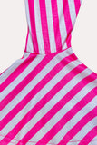 Western cactus & pink strips top pant girls boutique set XCH0777-25H (A5S2)