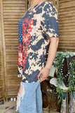 T-shirt wholesale 4th July Star multi color printed short sleeves women tops XCH11985