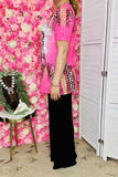 Women's t-shirt wholesale "DESERT VIBES" cactus printed short sleeve pink top XCH12443