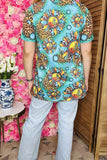 Plus t-shirt wholesale DESERT DARLIN cactus prints w/ short sleeves XCH12491 (GS2)