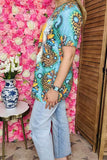 Plus t-shirt wholesale DESERT DARLIN cactus prints w/ short sleeves XCH12491 (GS2)