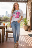 Western cowgirl paisley short sleeve women's boutique top Southern Stitch XCH14679 (GS2)