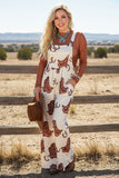 Southern Stitch Western print wide leg women overalls jumpsuit XCH17019 IS12