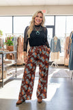 Western boots & checkered print wide leg women's pant Southern Stitch XCH17090 GS13