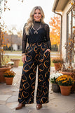 Western printed wide leg women's boutique pant XCH17170 GS9