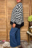 Trendy patchwork checkered & stripes women's boutique top Southern Stitch XCH17288