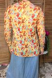 Western cowgirls sheer long sleeve women's boutique top Southern Stitch XCH17408