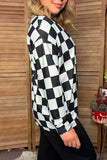 Western leopard & checkered long sleeve women's boutique cardigan Southern Stitch XCH17466