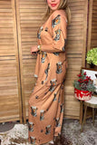 Western crown leopard print top & pant women's boutique set Southern Stitch XCH17478