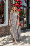Chic floral sheer maxi women boutique dress Southern Stitch XCH17484