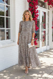 Chic floral sheer maxi women boutique dress Southern Stitch XCH17484