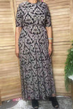 Western paisley floral short sleeve women's boutique dress Southern Stitch XCH17485