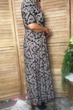 Western paisley floral short sleeve women's boutique dress Southern Stitch XCH17485