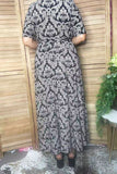 Western paisley floral short sleeve women's boutique dress Southern Stitch XCH17485