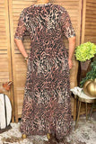 Western animal leopard & zebra sheer maxi women boutique dress Southern Stitch XCH17487