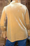 Western aztec embroidery velvet women's boutique blouse Southern Stitch XCH17500