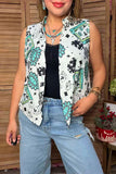 Western jewel & dice lucky cowgirl women's boutique vest Southern Stitch XCH17556
