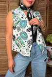 Western jewel & dice lucky cowgirl women's boutique vest Southern Stitch XCH17556