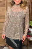 Western paisley sheer long sleeve women's boutique top Southern Stitch XCH17838