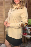 Western floral embroidery long sleeve women's boutique blouse Southern Stitch YDG17746