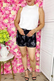 Western women's short suppliers Horse riding prints & black lining YMY13969
