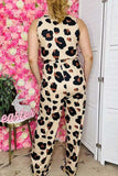 Women's apparel wholesale One piece overall leopard jumpsuit w/waistband & pockets YMY15073 (AS8)