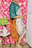 Soft duster wholesale Teal/Orange paisley printed kimono w/tassels YZ170283