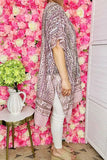 Long dustern wholesale Brown paisley printed kimono w/tassels YZ213211