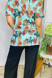 Women's t shirt wholesale horse riding cactus & leopard printed short sleeves BQ1024 (CS4)