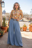 Western cowgirls sheer long sleeve women's boutique top Southern Stitch XCH17408 IS3