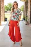 Western jewels & birds print short sleeve women's boutique top XCH17149 ES6